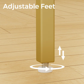 Homleke glass coffee table dining-use layout with chairs nearby