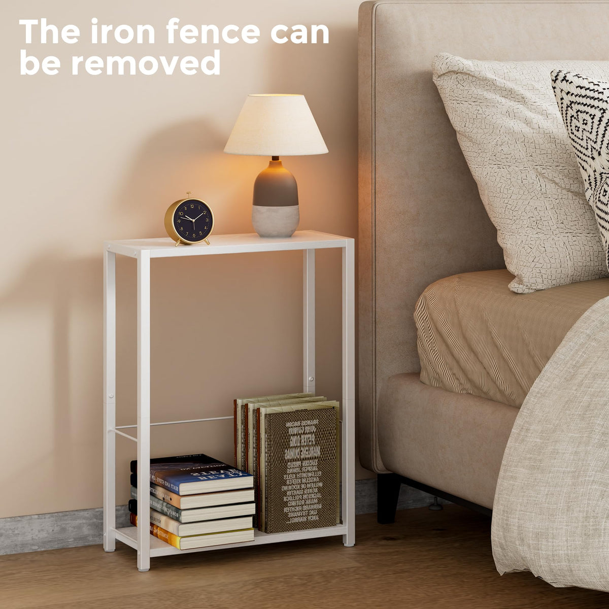 Homleke slim console table for entryway organization
