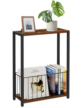 Homleke Wood-top and metal-base design for everyday living spaces.
