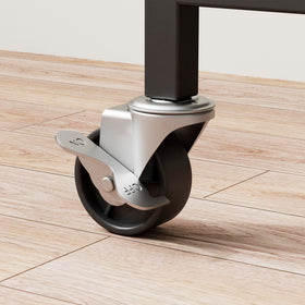 Homleke rustic-industrial finish adds warm charm to rooms.