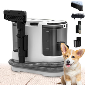 HOMLOVE Portable Cleaner front view highlights compact design for storage and cleaning ease