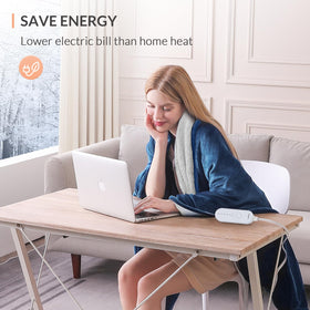 LuxeHeat on a living room sofa ready for evening relaxation