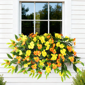 Hommyea six-bunch bouquet for walkways and gardens—maintenance-free decor.