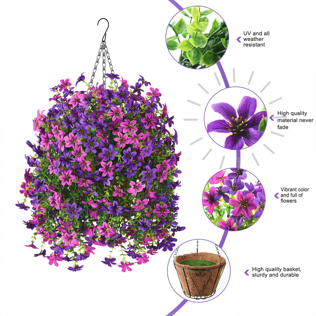 Hommyea UV-resistant artificial greenery remains vibrant in sun and weather