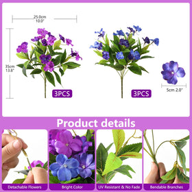 Hommyea UV-resistant outdoor flowers for garden decor and weatherproof display