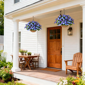 Hommyea weatherproof fake flowers designed for year-round display