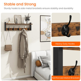 Homode black iron frame provides industrial chic support