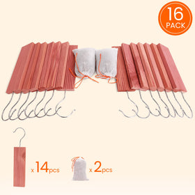 Homode cedar sachets in a drawer provide gentle cedar aroma.