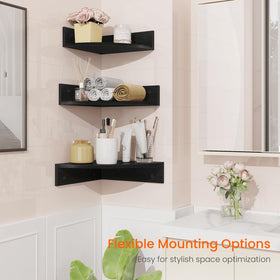 Installation guide view showing mounting hardware for Homode shelves.