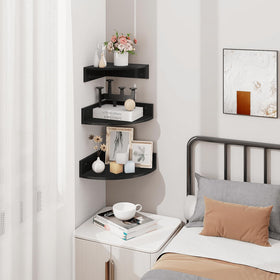 Kitchen organization with Homode corner shelves maximizing corner space.