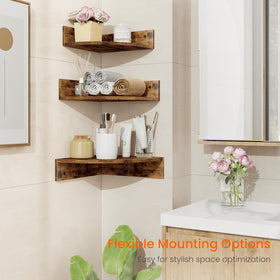 Homode corner shelf edge trim adds durability and a clean look.