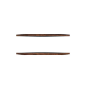 Homode rustic brown finish corner shelf easy to install with hidden screws.