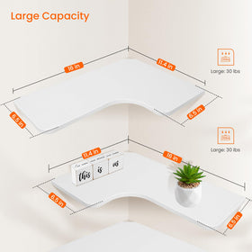 Homode corner shelves used for bathroom decor and organization