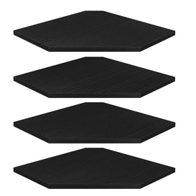 Homode corner shelves diamond 4-tier, front view for stylish storage.
