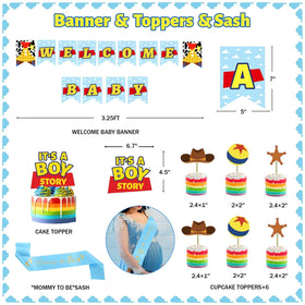 Homond blue cake topper complements desserts with a charming theme