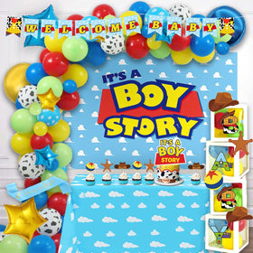 Homond cartoon toy baby shower balloons brighten spaces for a playful backdrop