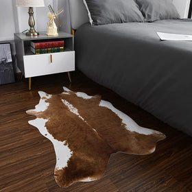 HOMORE cowprint rug nursery, cozy texture ideal for kids' rooms