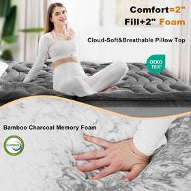 HOMRELEXA bamboo charcoal fiber emphasizes moisture-wicking and airflow