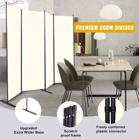 HOMSCREENER 88-inch-wide divider extended to create a larger temporary wall.