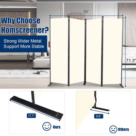 HOMSCREENER versatile divider suitable for dorms, offices, and living spaces.
