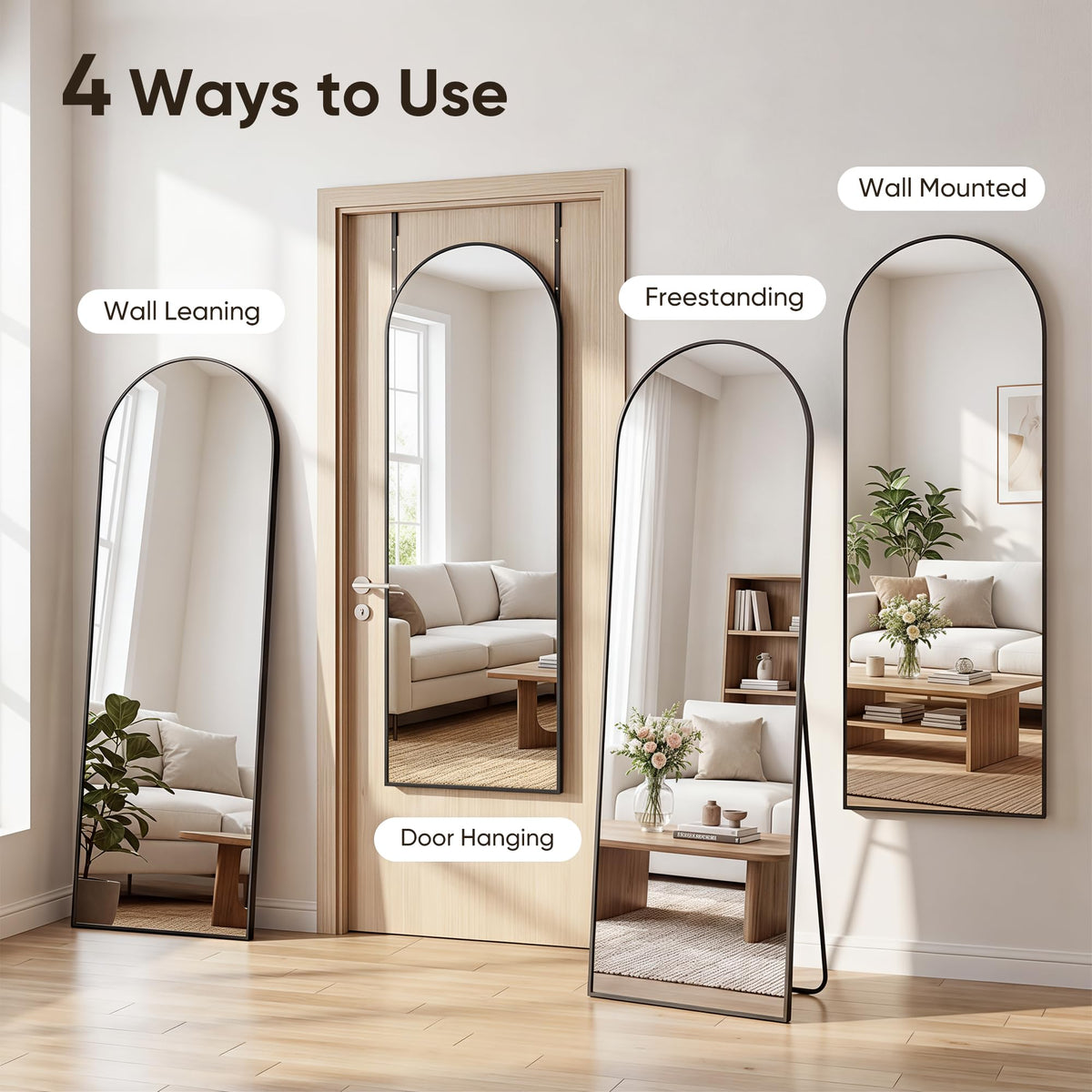 Homsion mirror setup in a bedroom or dorm room