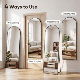 Homsion mirror setup in a bedroom or dorm room