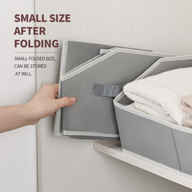 Homsorout six pack closet bins fit clothes towels and toys