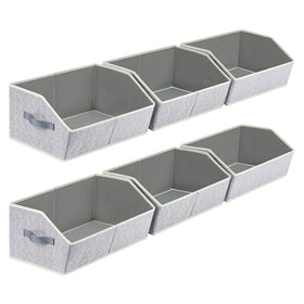 Homsorout trapezoid front view bin for easy access to clothing.