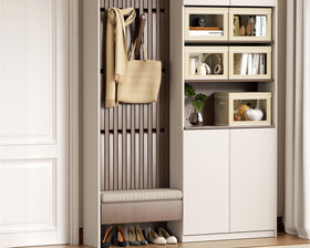 Homsorout bin features easy handles for portable organization across rooms