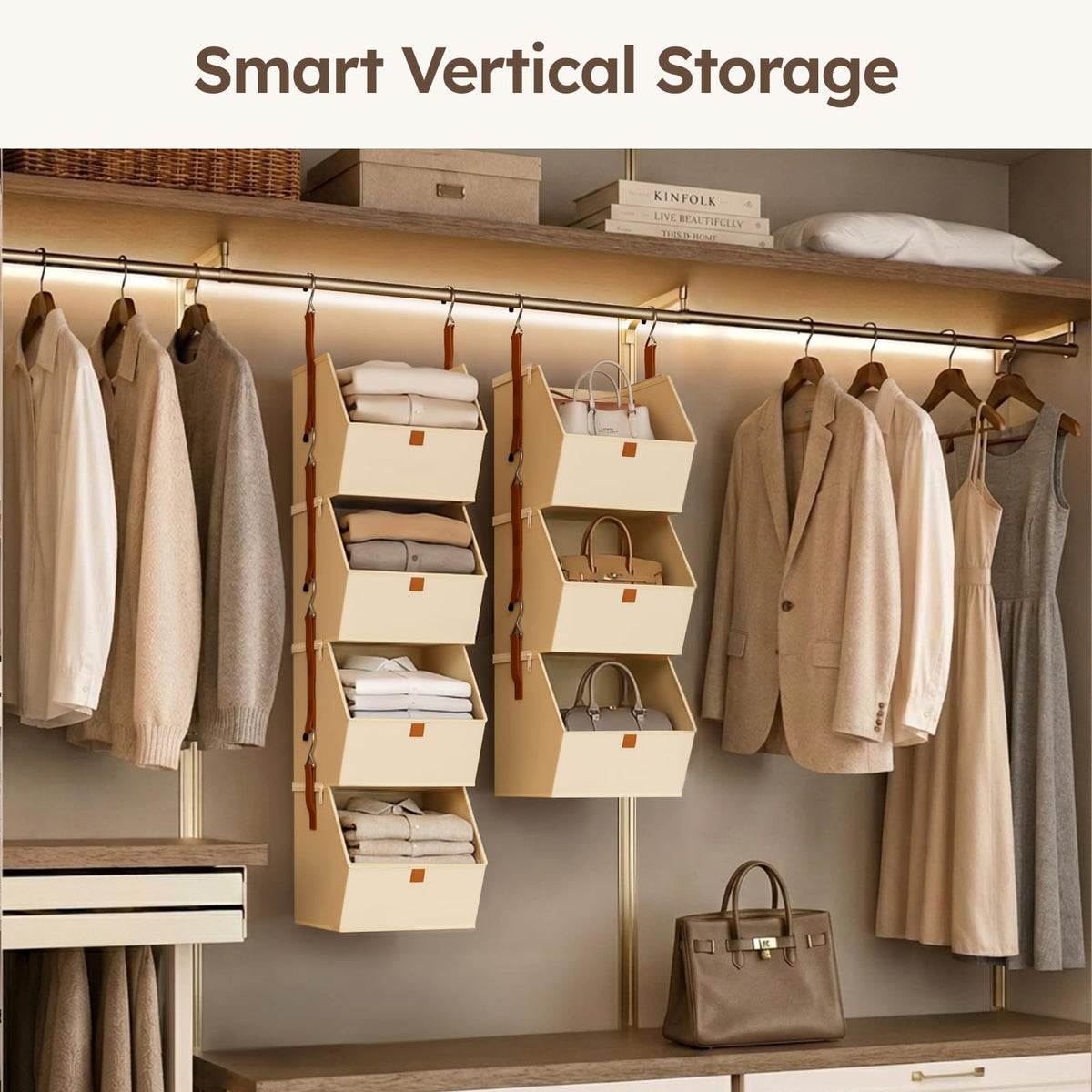Homsorout four detachable bins shown together for flexible storage