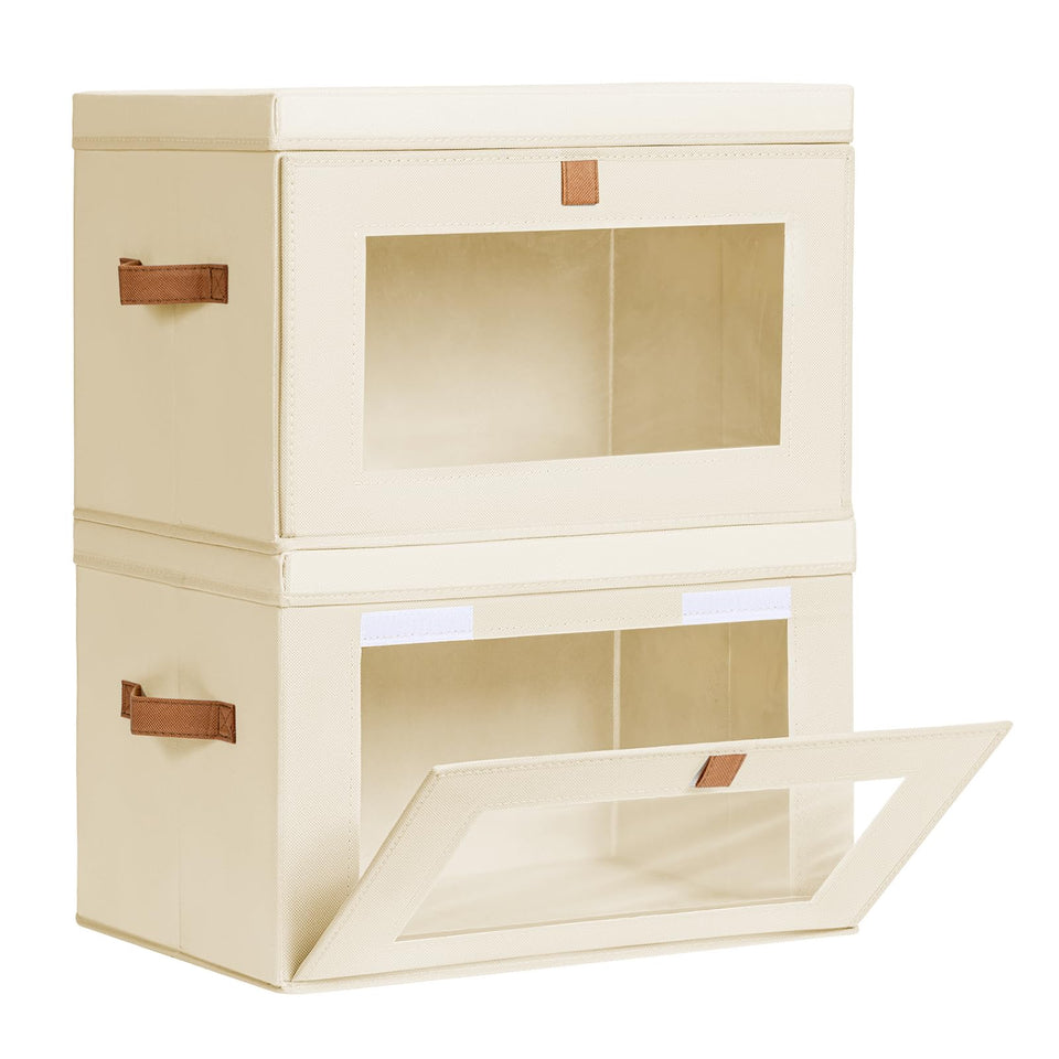 Homsorout large closet storage organizer with front opening for easy access.