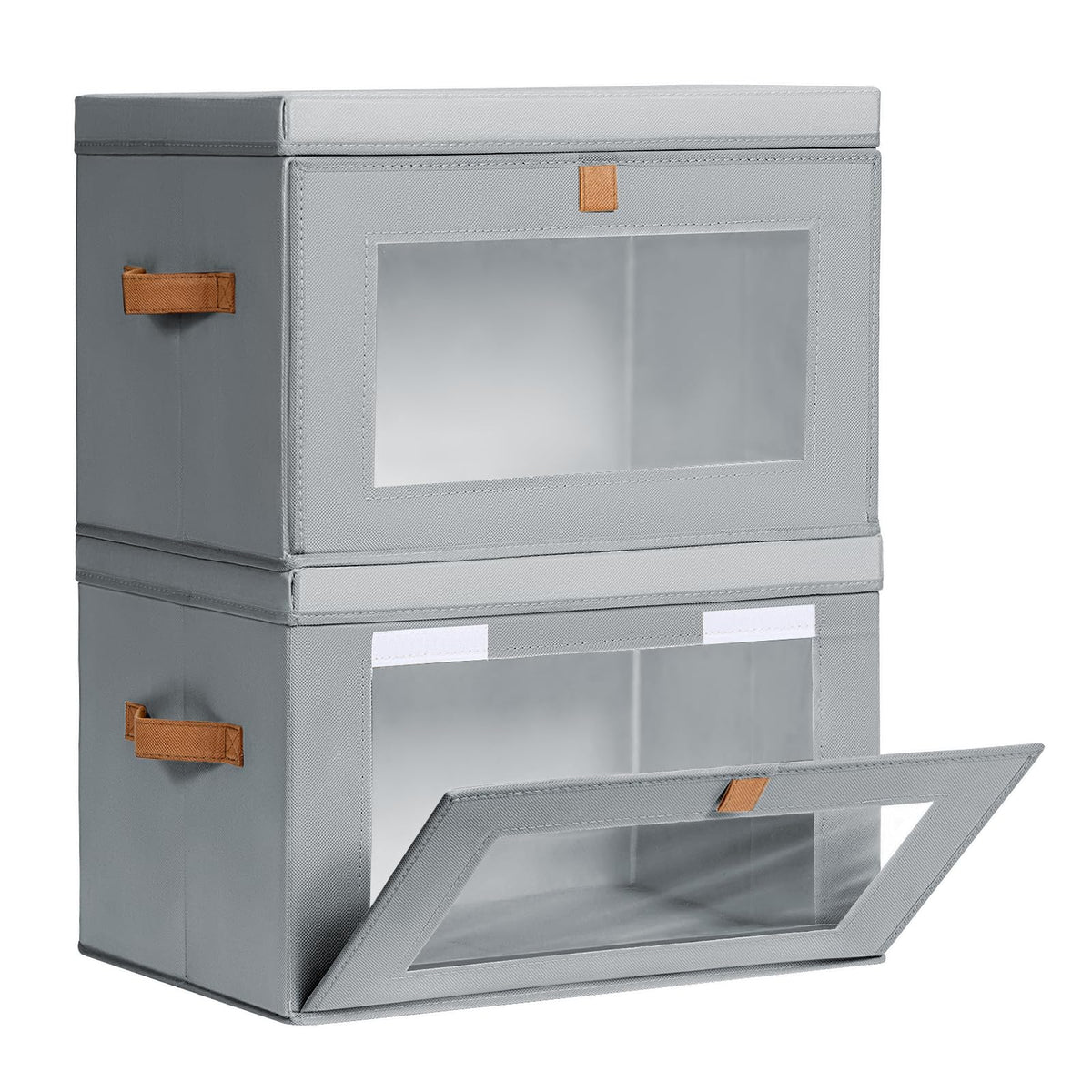 Homsorout large closet organizer front opening for easy access on high shelves