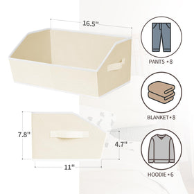 Homsorout bin dimensions shown: 16.53 by 11.02 by 7.87 inches.