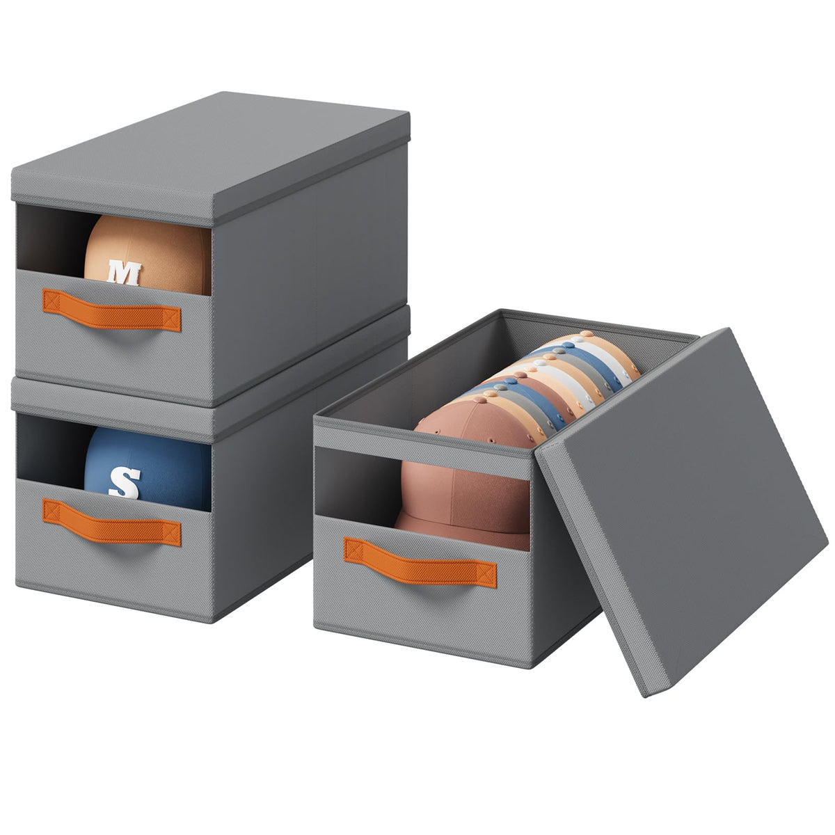 Homsorout sturdy lid system folds flat to save space when not in use