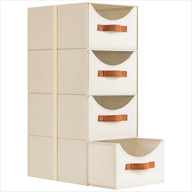 Homsorout stackable drawers for organized shelves and easy access