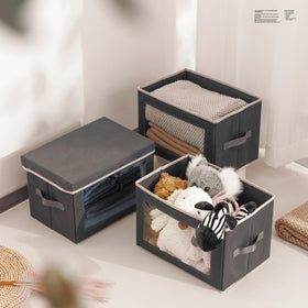 Homsorout non-woven fabric finish provides a durable, soft-touch storage solution.