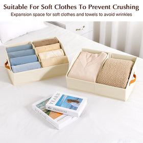 Homsorout towel storage bin beige keeps towels neat and accessible
