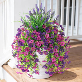 Homsunny artificial daisy bundles deliver long-lasting color for porches.