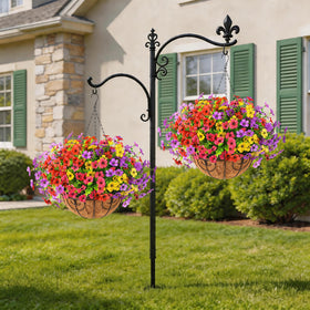 Homsunny artificial daisy flowers outdoor closeup highlights realistic look with UV resistance.