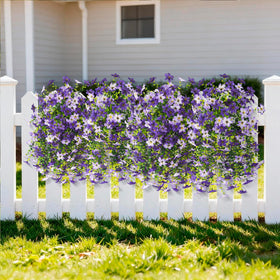 Homsunny 2-pack hanging flowers are durable and maintenance-free.