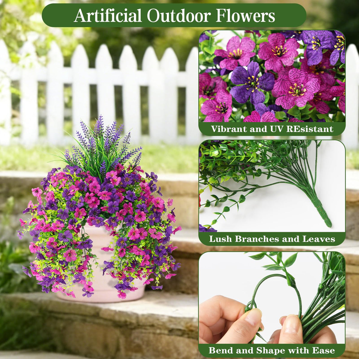Homsunny lavender stems add calming color to balconies.