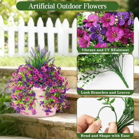 Homsunny lavender stems add calming color to balconies.