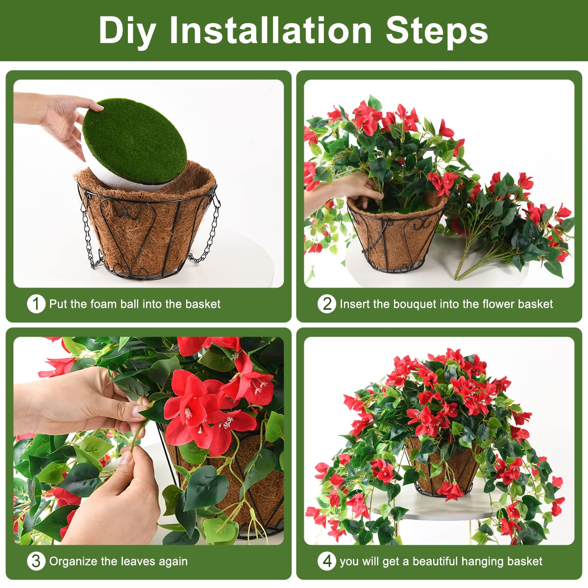 Homsunny bougainvillea hanging flowers red display in yard