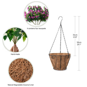 Homsunny bougainvillea-pack for balcony and patio styling with lifelike blooms.