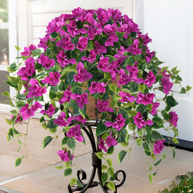 Homsunny bougainvillea silk flowers outdoor close-up with realistic texture and UV stability.