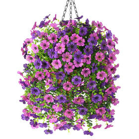 Homsunny daisy basket assembly showing a vibrant outdoor display