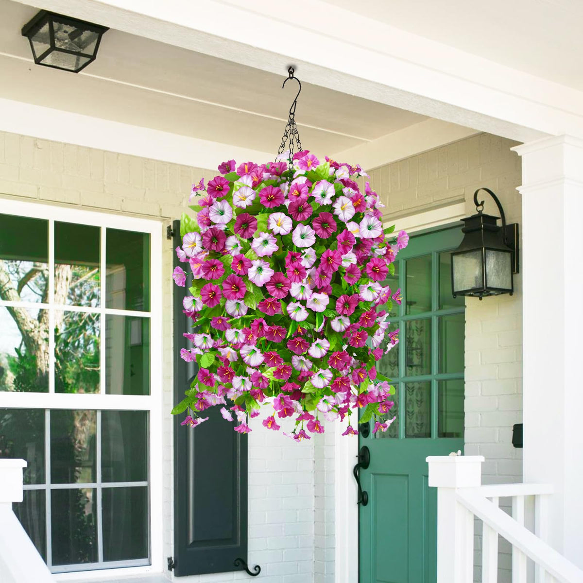 Homsunny light purple hues brighten outdoor spaces.