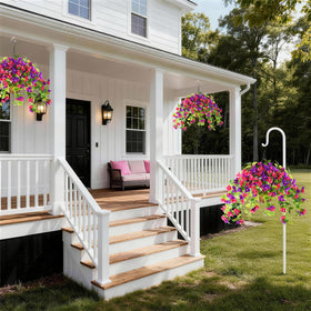 Homsunny low-maintenance silk flowers suitable for year-round color.