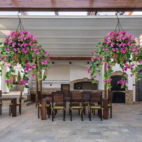 Homsunny maintenance-free decor that keeps vibrant color year after year.