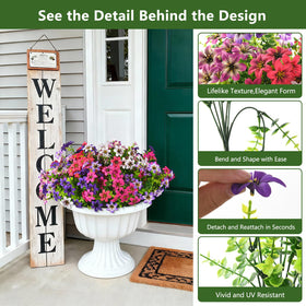 Homsunny outdoor daisy bundle side view highlights flexible stems for creative arrangements.